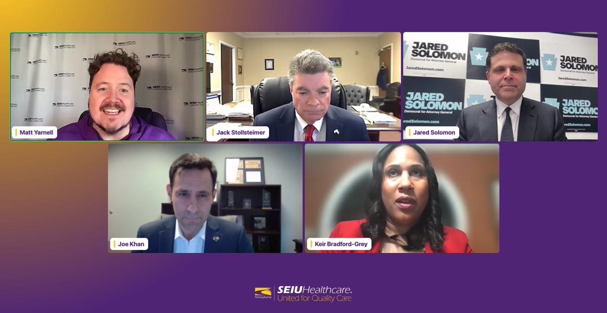LIVE: Healthcare workers are asking Attorney General candidates the most important healthcare question: How will you protect our patients and communities from health system consolidation, private equity, and lack of accountability around public funding? 📺facebook.com/seiuhcpa/video…