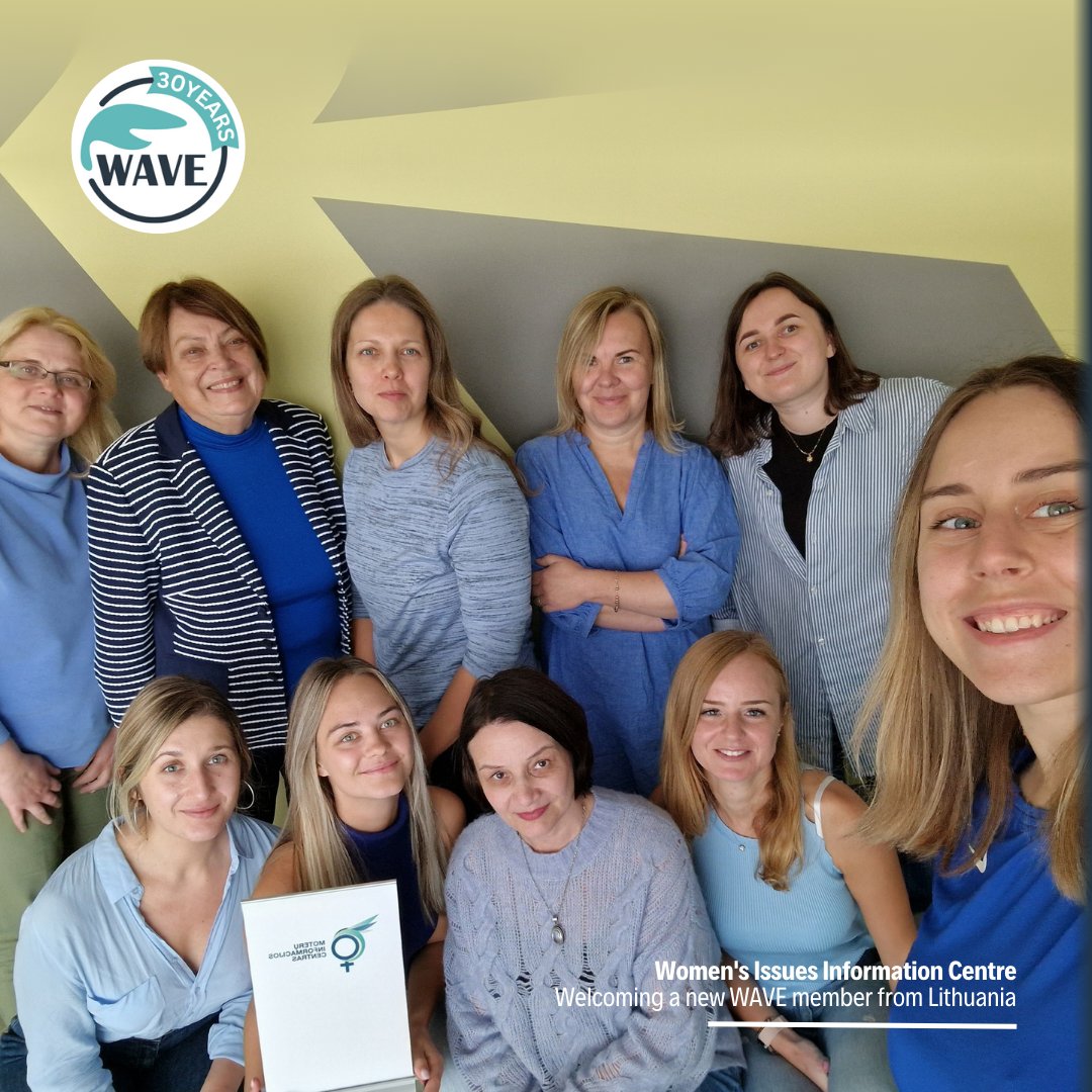 WAVE_europe's tweet photo. As we kick off the new month, we welcome our newest #WAVEmember from Lithuania, Women’s Issues Information Centre (Moterų informacijos centras)! Thank you for joining our #WAVEofChange! 📣
More on the #WAVEmembership: https://t.co/dXHMghGiCr
#endVAWG #WAVEmembers https://t.co/vBBAq2p8pv
