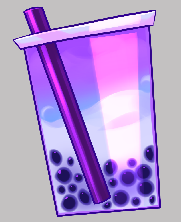 「I kinda wanna get a boba tea after drawi」|Andrew D🐟Cのイラスト