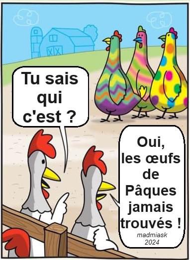 Très drôle . . 

#EasterIsComing 🐣