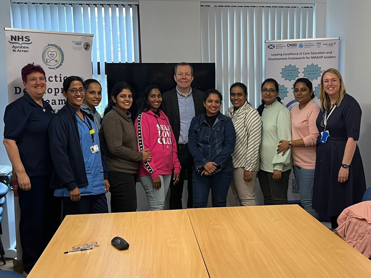 Delighted to have welcomed @jasonleitch and @JohnHardenED to @PD_nursesEiC unit yesterday. An opportunity to meet with our PD team & @NHSaaa cohort 5 Internationally educated Staff Nurses #StaffDevelopment #InvestingForTheFuture