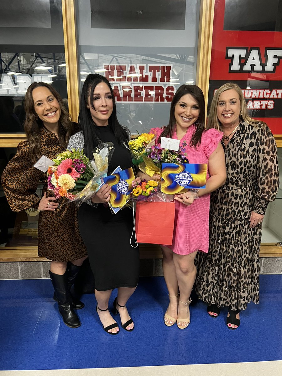 So proud to celebrate our Educators of the Year, Anaissa Garza and Kristin Shultis! We are so lucky to be the recipients of their dedication, talents and love on our campus. @lorimshaw @mrsfeldt5 @MsAGarza #RootEdWernli