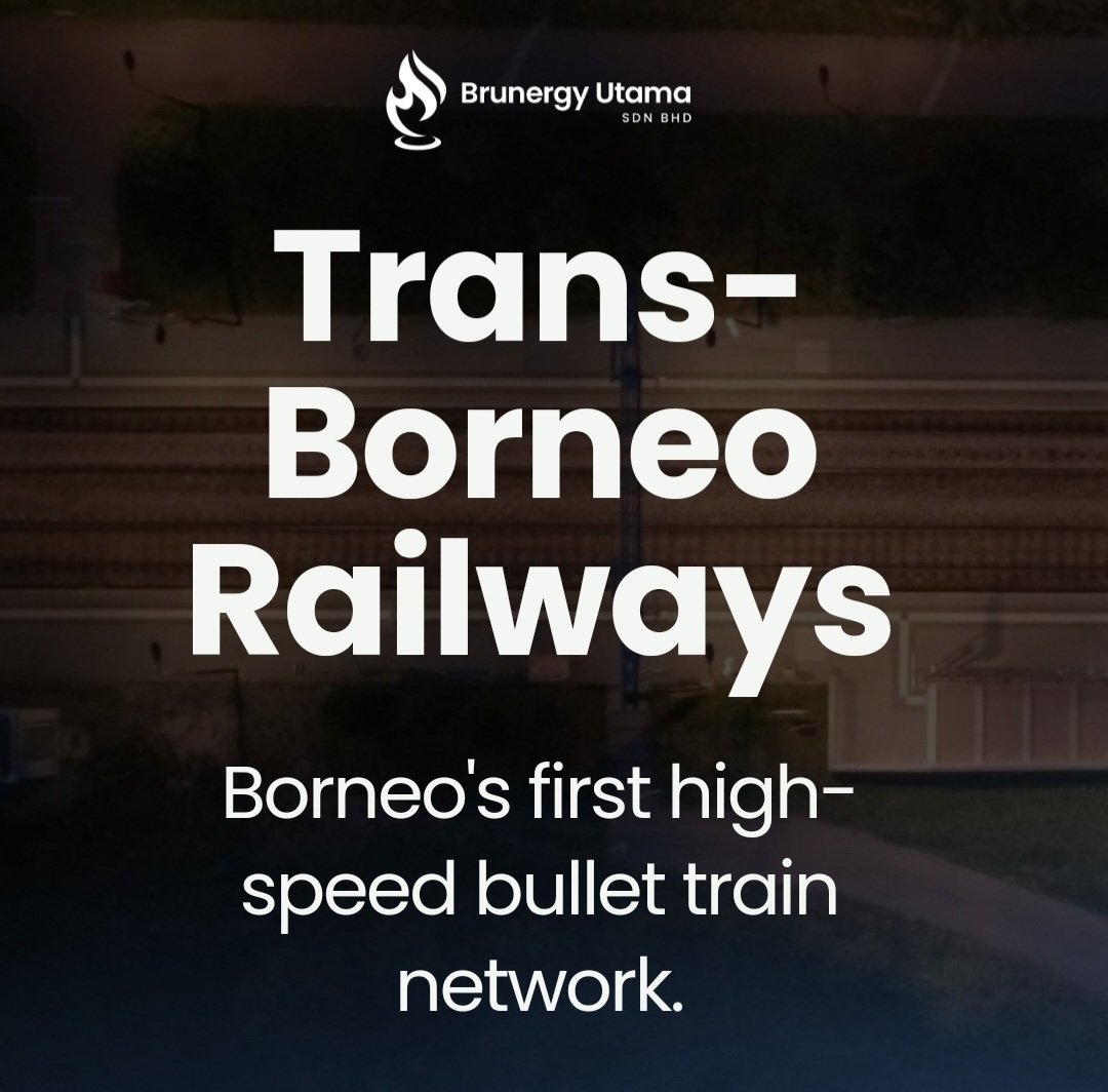 FuzaFirdaus's tweet photo. Perusahaan asal Brunei, Brunergy Utama Sdn Bhd, tertarik menggarap Kereta Api Trans Borneo.

Kajian perusahaan ini memperlihatkan kereta yang akan digunakan adalah kereta cepat (HSR) sejenis Whoosh di Jawa.

Fase pertama menghubungkan Kalbar dengan Sarawak, Brunei, &amp; Sabah. https://t.co/vYTb9gFZK1