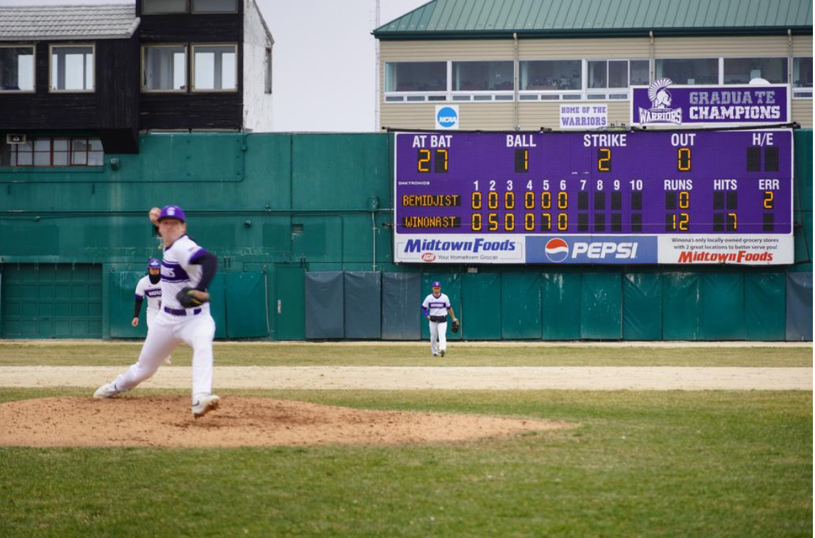 Winona State senior Peter Tveite named the <a href="/NCBWA/">NCBWA</a>  National Pitcher of the Week

Full Story at: northernsun.org/news/2024/3/28…