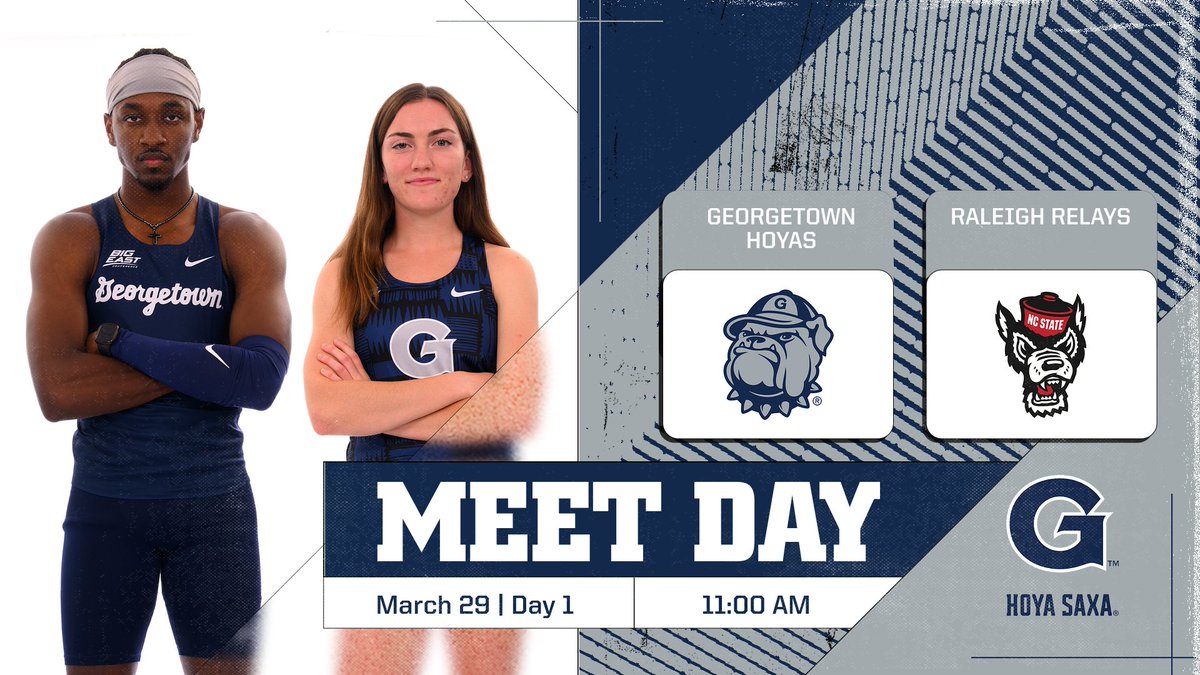 Day☝️ of the Raleigh Relays - let's get to work! #HoyaSaxa