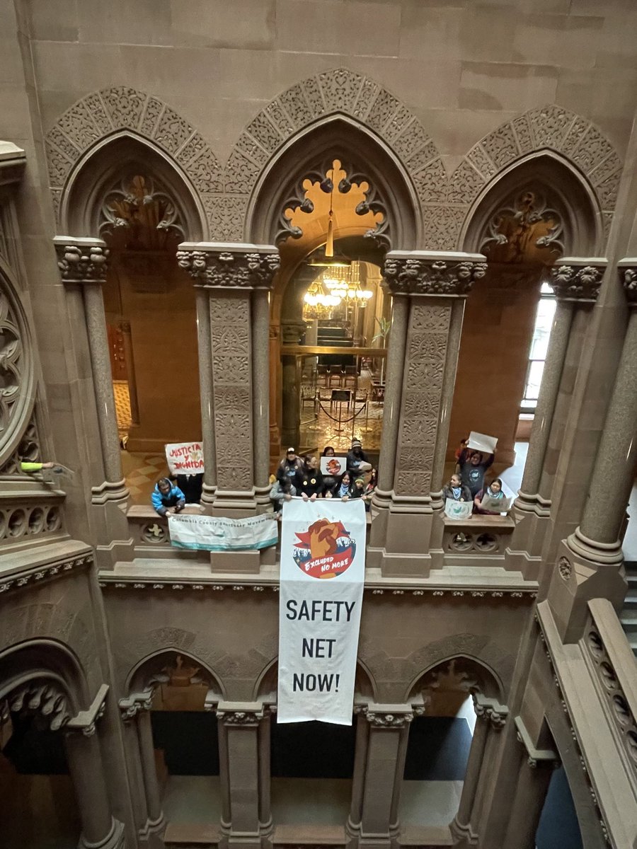 Excluded workers need a safety net! We’re here in the halls of Albany because we can’t keep leaving excluded workers behind. @GovKathyHochul @CarlHeastie @AndreaSCousins, when will you recognize the value of our labor? #ExcludedNoMore