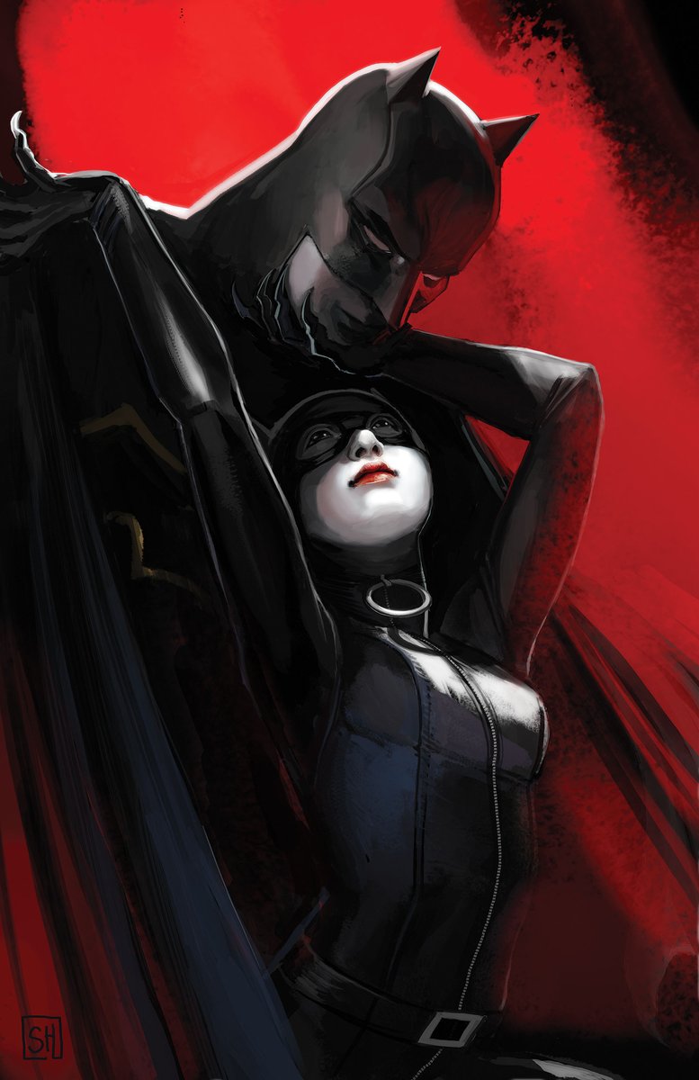 Batman and Catwoman
Art by Stephanie Hans