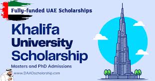 Apply now for the 2024 Khalifa University Scholarship in the UAE 🇦🇪. Fully funded for Master's or PhD degrees with stipends included. Benefits include full scholarship and medical insurance.  Deadline: April 30, 2024. #Scholarship #KhalifaUniversity #FullyFunded #UAE'
