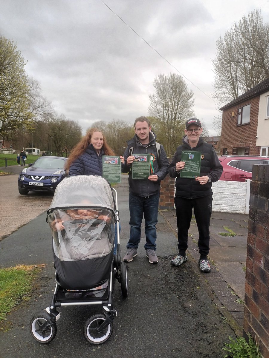 More supporters joined in today backing my campaign for Hindley Councillor. Don't forget vote Jordan Gaskell 2nd May Hindley Local Elections.