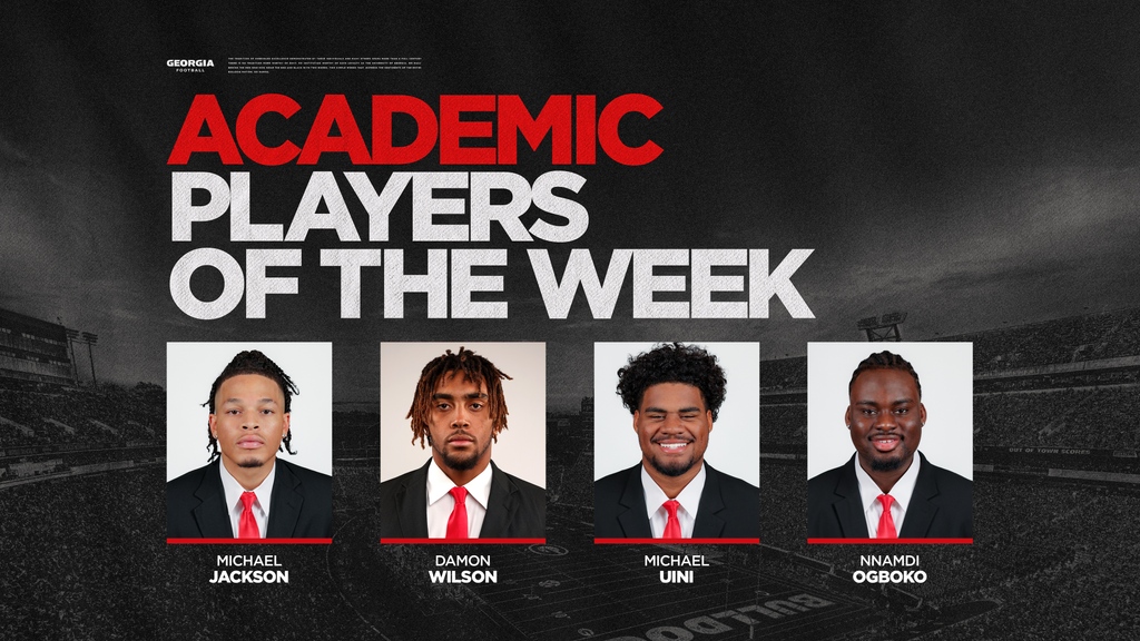 Congratulations to our Academic Players of the Week !! #GoDawgs