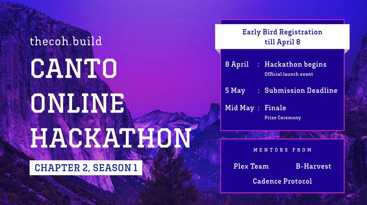 Remember to sign up before April 8th <a href="/CantoPublic/">Canto</a> welcomes you.