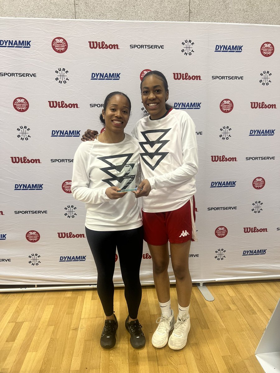 Mrs Fairley receiving her award from @bballengland for Teacher of year🔥 with our captain Mikayla #TeamTrinity #oneteam #inspiring