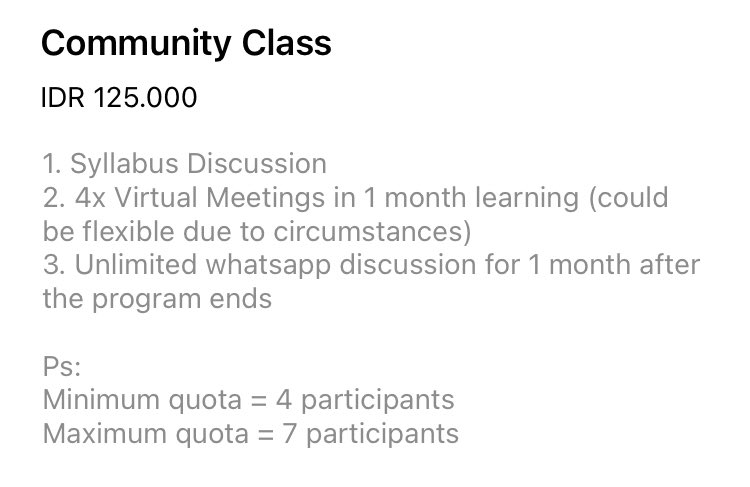 eng_partner's tweet photo. Rencana setelah lebaran buka kelas ini. Yukyuk yang mau ikutan langsung aja dm atau chat di Whatsapp kami ya! ☺️ https://t.co/uxQqYOUH6I