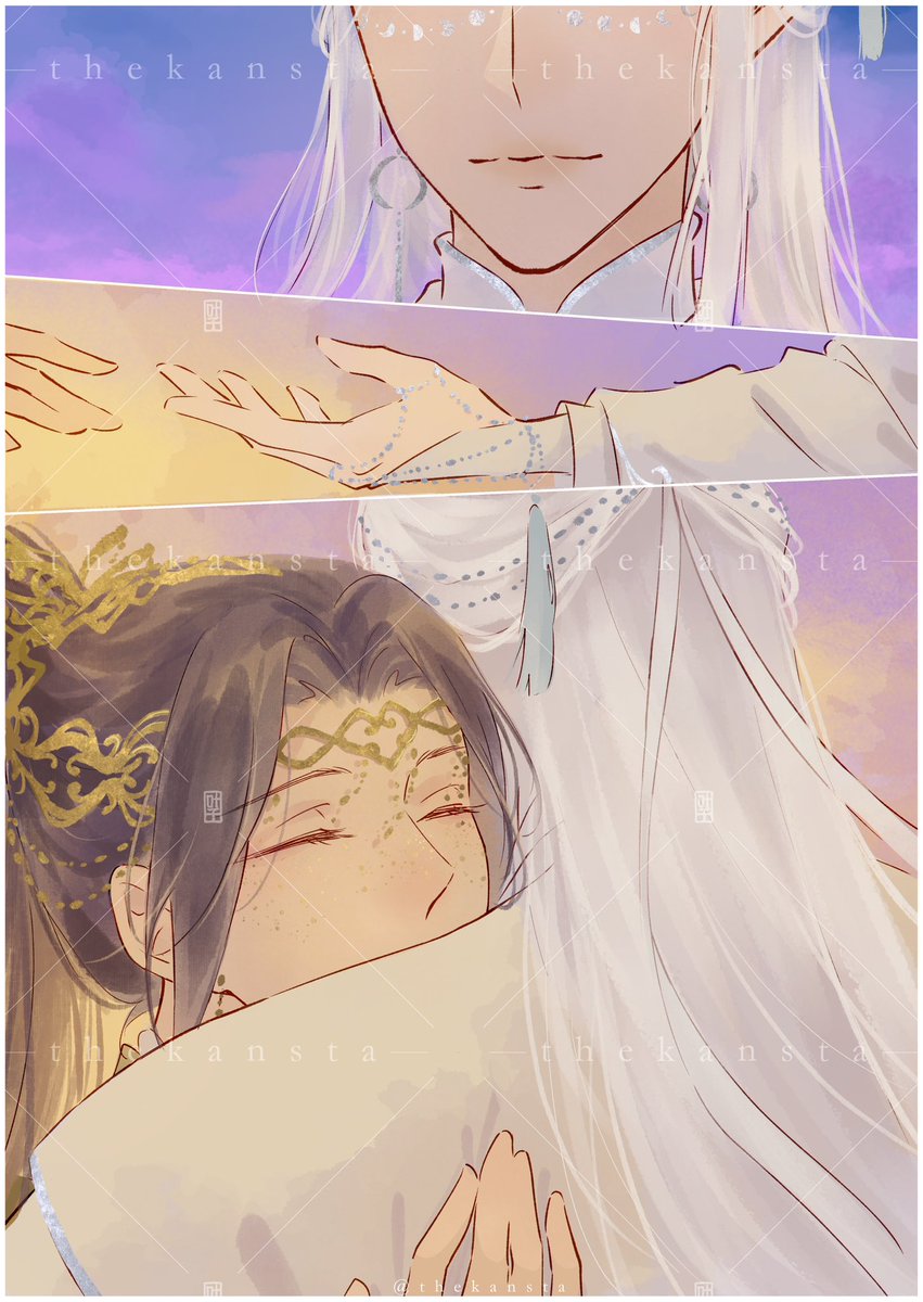 At dusk, reunion Sun jc and moon lxc #xicheng #曦澄