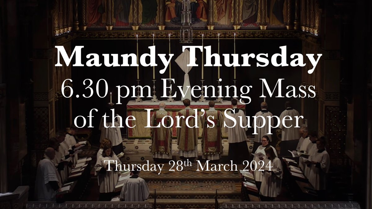 You can watch tonight's Evening Mass of the Lord's Supper here: youtube.com/live/H2ImIlZHL…