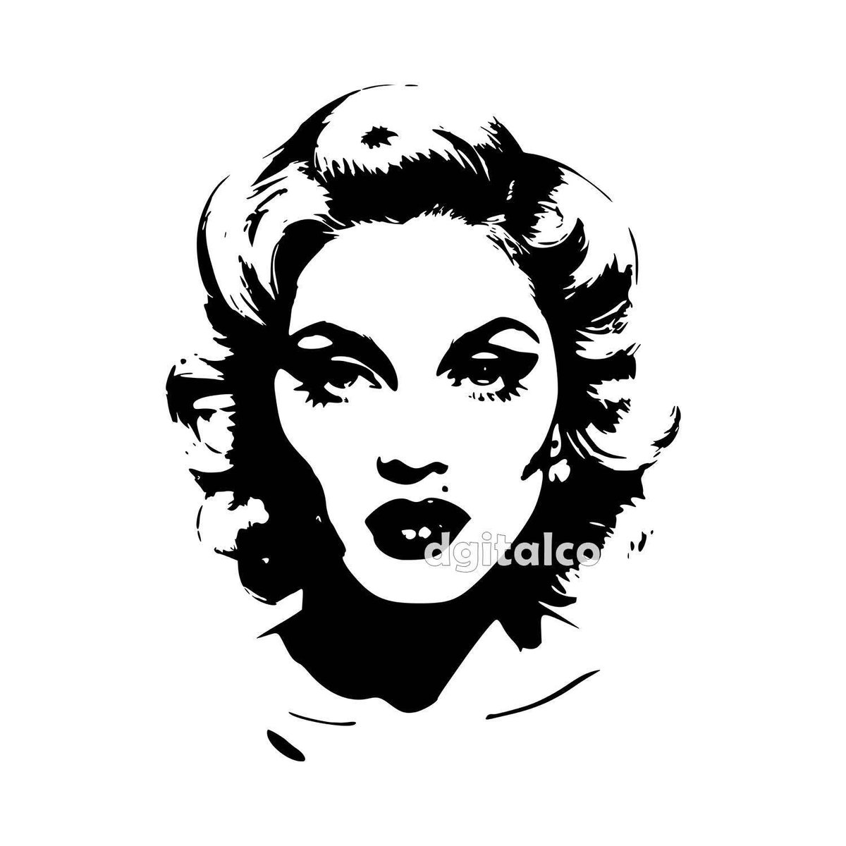 Explore Madonna's 80s allure in this iconic vector portrait! #Madonna #80sIcon #VectorArt 🎨💃 Zip: Svg, Eps, Ai, Png, Pdf, Jpeg 📥💻 link in bio 👈🔗