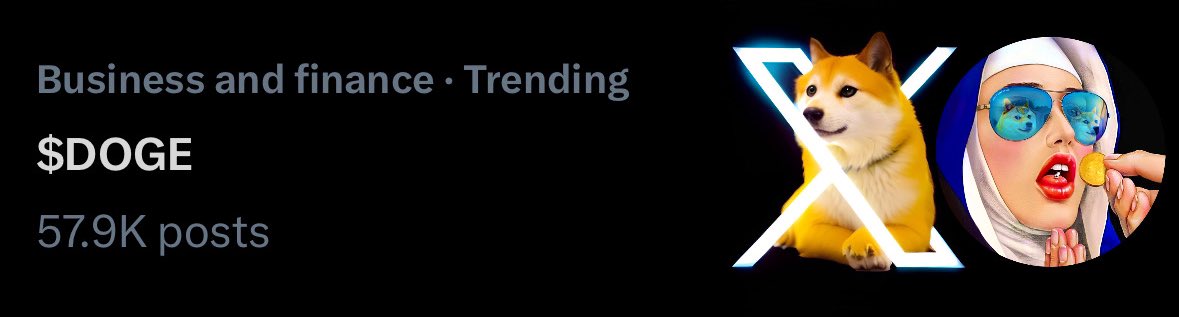 TeslaModelDoge's tweet image. $DOGE IS TRENÐING ON 𝕏 📈

So is #DogecoinToTheMoon 🌙