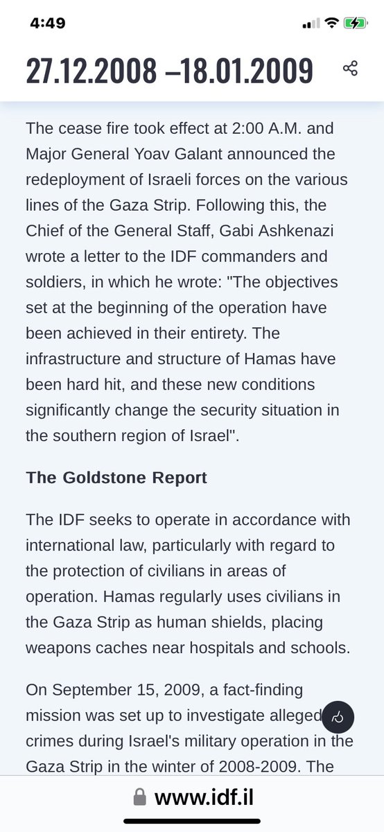 Gabi Ashkenazi what a name! #operationcastlead idf.il/en/mini-sites/…