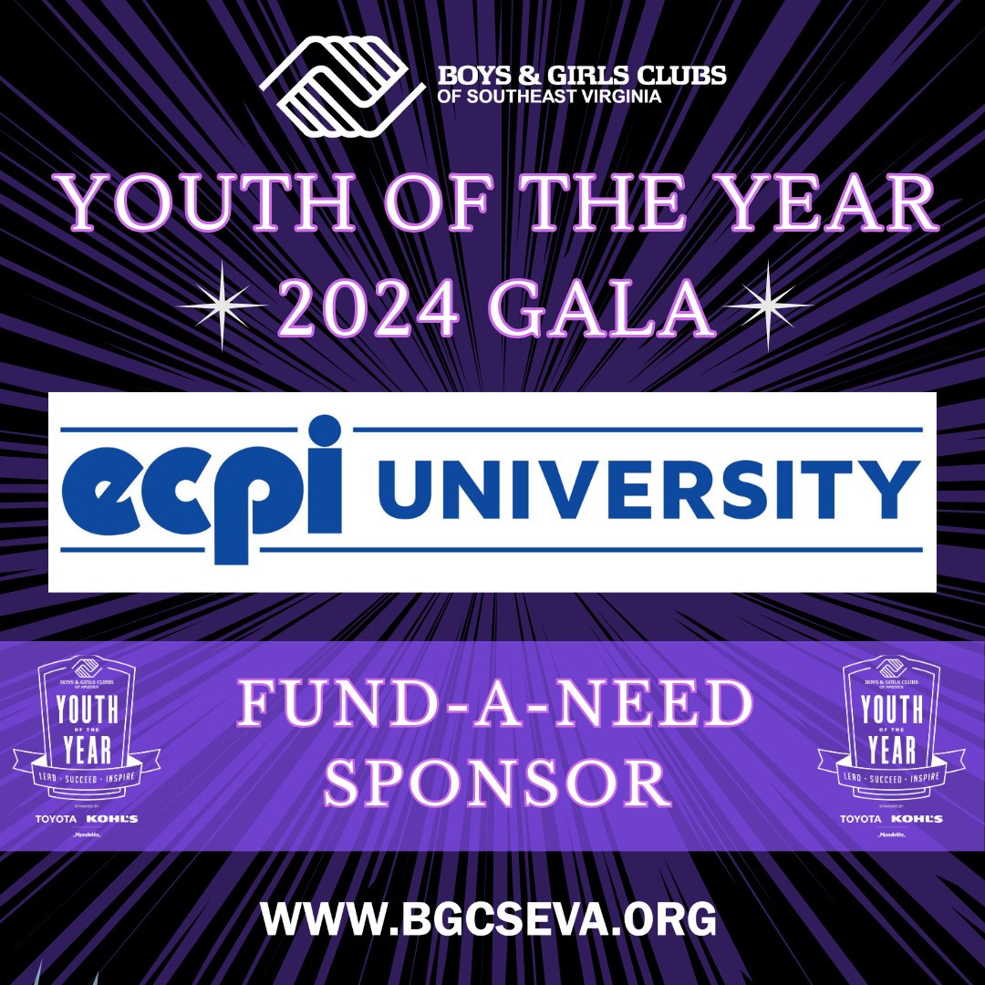 The Youth of the Year 2024 Gala is happening now! We invite those of you who aren’t attending to join us in supporting our teens. Donate to this evening’s Paddles Up! Fund-a-Need, sponsored by ECPI University! bit.ly/3uEsoLj