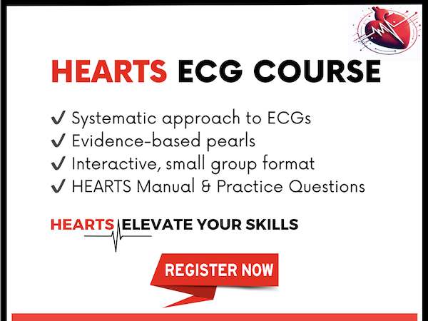 Looking to up your ECG interpretation skills to save lives? ECG Cases' Dr. Jesse McLaren @ECG Cases has created a world-class online ECG interpretation skills course for all levels. Residents: May 18-15 Advanced Hearts for EM docs: June 23-30 Register: heartsecgcourse.com/ourcourses