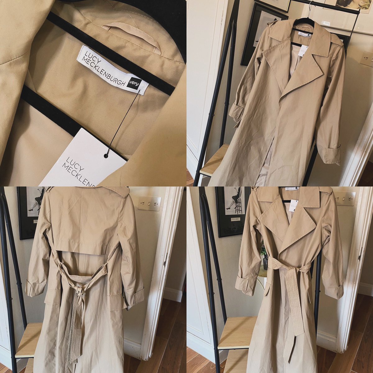Long length trench, brand new with tags. Size 10. Please dm for price.