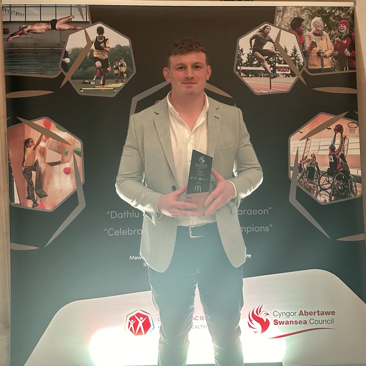 Congratulations to Jac Morgan, winner of Sportsperson of the Year sponsored by @McDonaldsuk 🏅