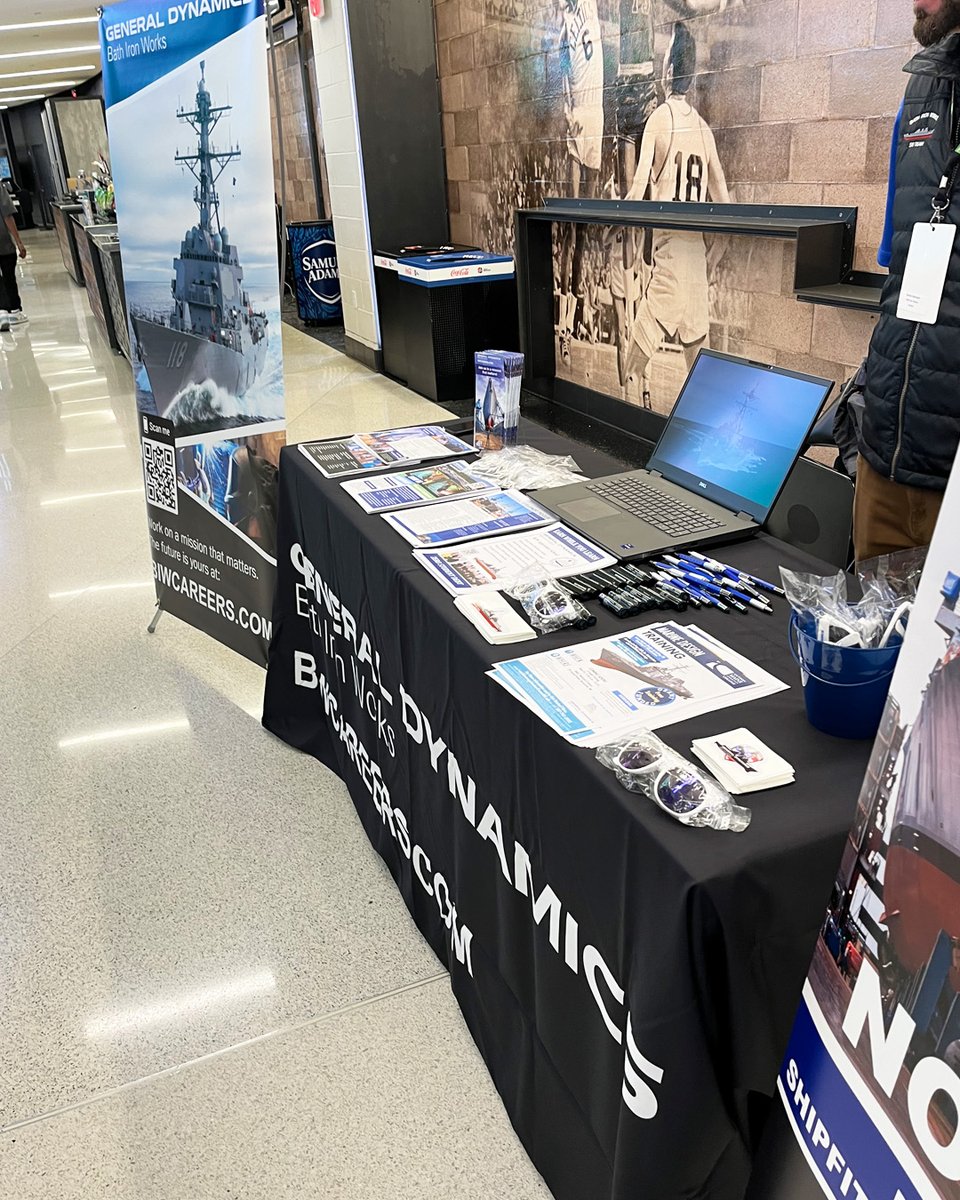 Last weekend we took Bath Built Best Built on the road to the Hockey East Championships at TD Garden. What an experience! 🏒 Between supporting UMaine and connecting with aspiring shipbuilders in Boston, we were beyond excited being there. #bathbuiltbestbuilt #generaldynamics