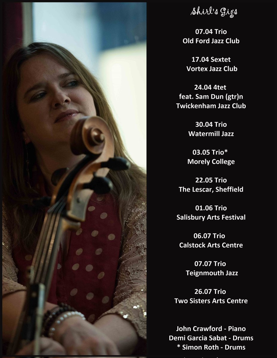 Upcoming dates with my trio, 4tet and 6tet! @vortexjazz @twickjazzclub @WatermillJazz