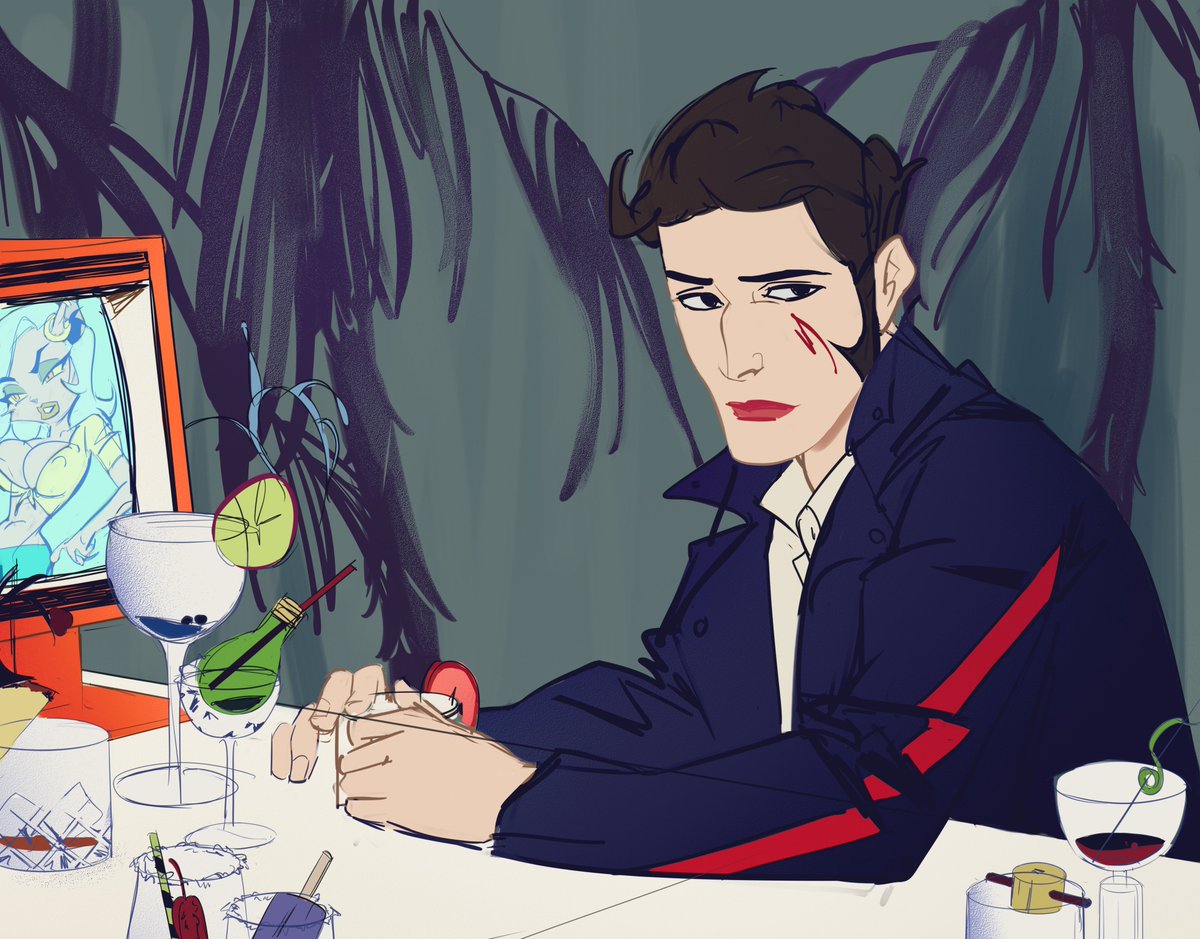 missvyazovsky's tweet image. the feeling of being the only sad person in a crowded beach bar

#artistsontwitter #artistonx #oc