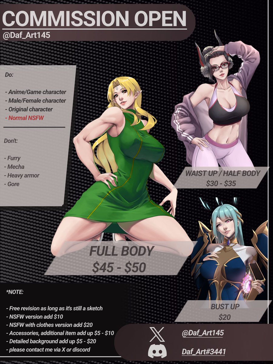 Dd_Art145 | Vgen Commission Open tweet media