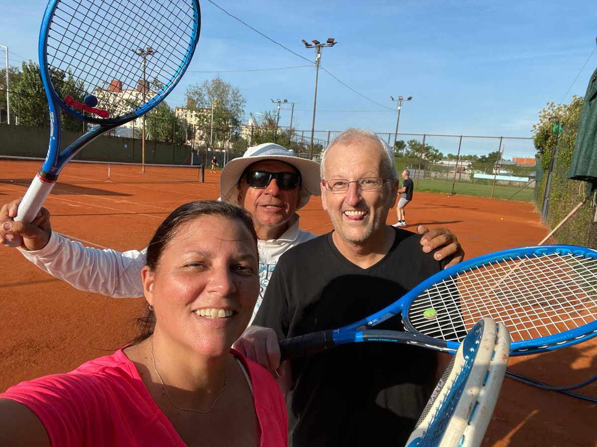 Not just wine on my jollies, Time for a game of tennis with my sister in law (and coach)....