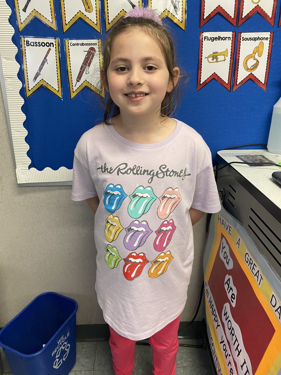 Another excited student sharing their music shirt! 🤘 @CPSSouthRow