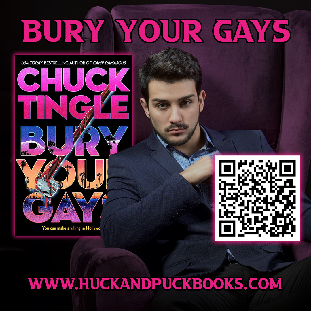 Bury Your Gays by @ChuckTingle Street Date: 7/9/24 huckandpuckbooks.com/product-page/1… From Chuck Tingle, author of the USA Today bestselling Camp Damascus, comes a new heart-pounding story about what it takes to succeed in a world that wants you dead. #IndieBookStore #LGBTQIA #LGBTQ