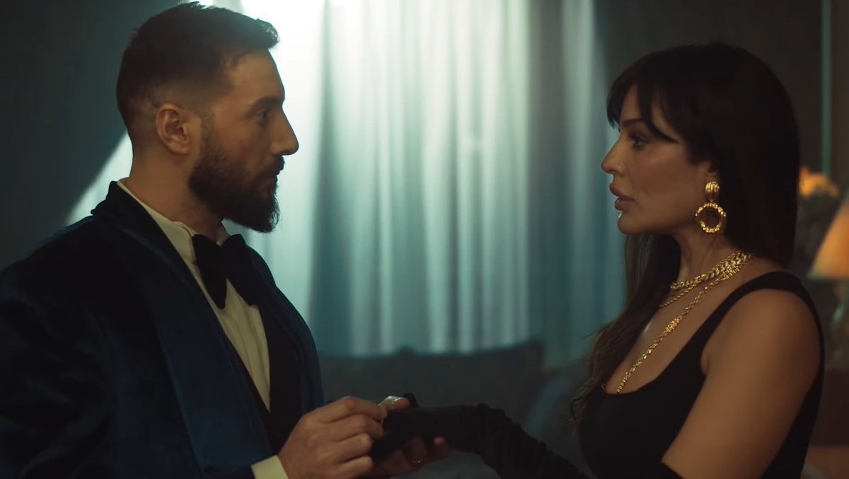 adrianslia's tweet photo. so zena recommended me this lebanese series (it has french and english sub) and it's SERVING enemies to lovers????? maybe also the mr and mrs smith VIBES IS INSANE https://t.co/id6RmHbKVf