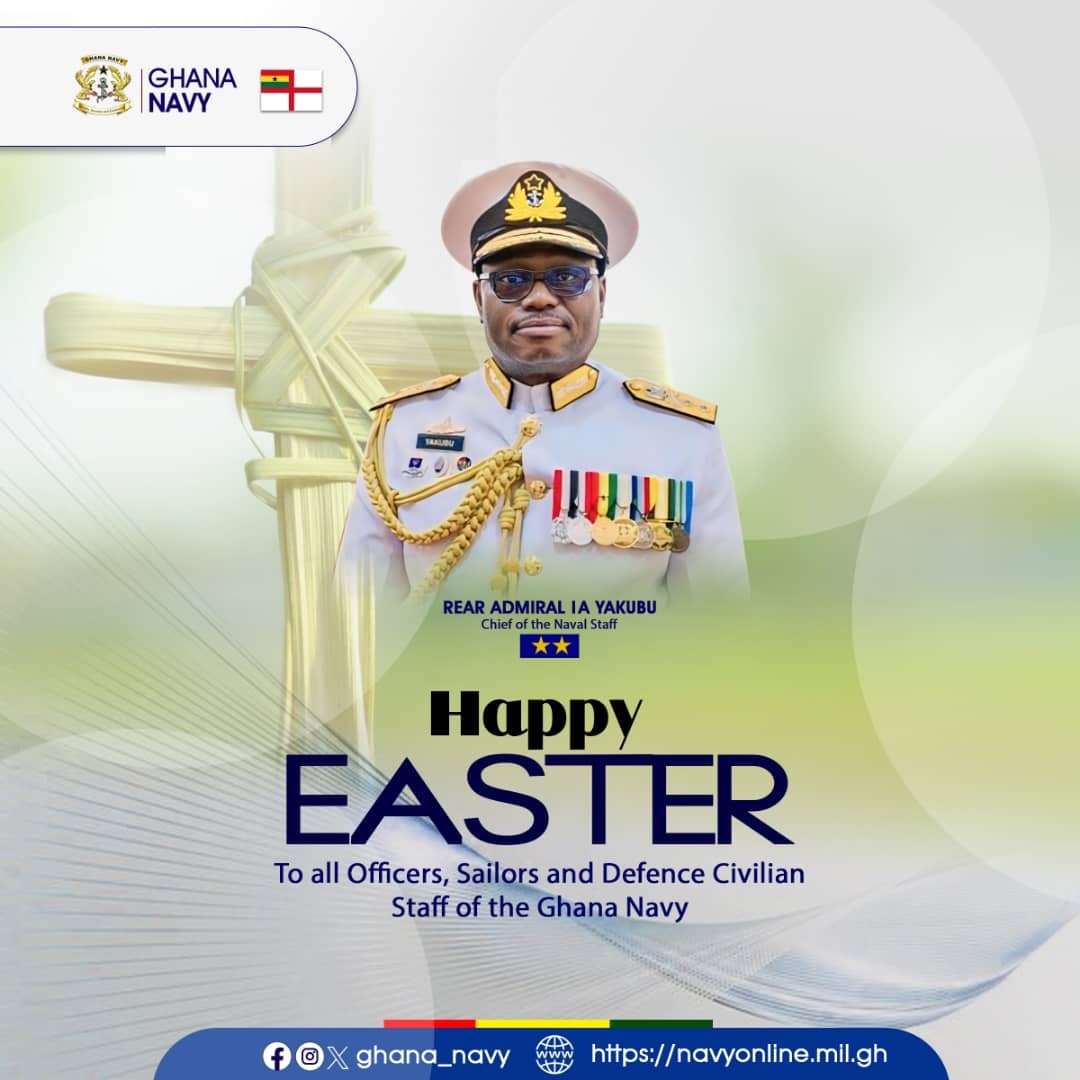 Ghana_Navy's tweet photo. From the Sea Lord to all Officers, Sailors and Defence Civilian Staff of the Ghana Navy. https://t.co/JtmvwMX94L