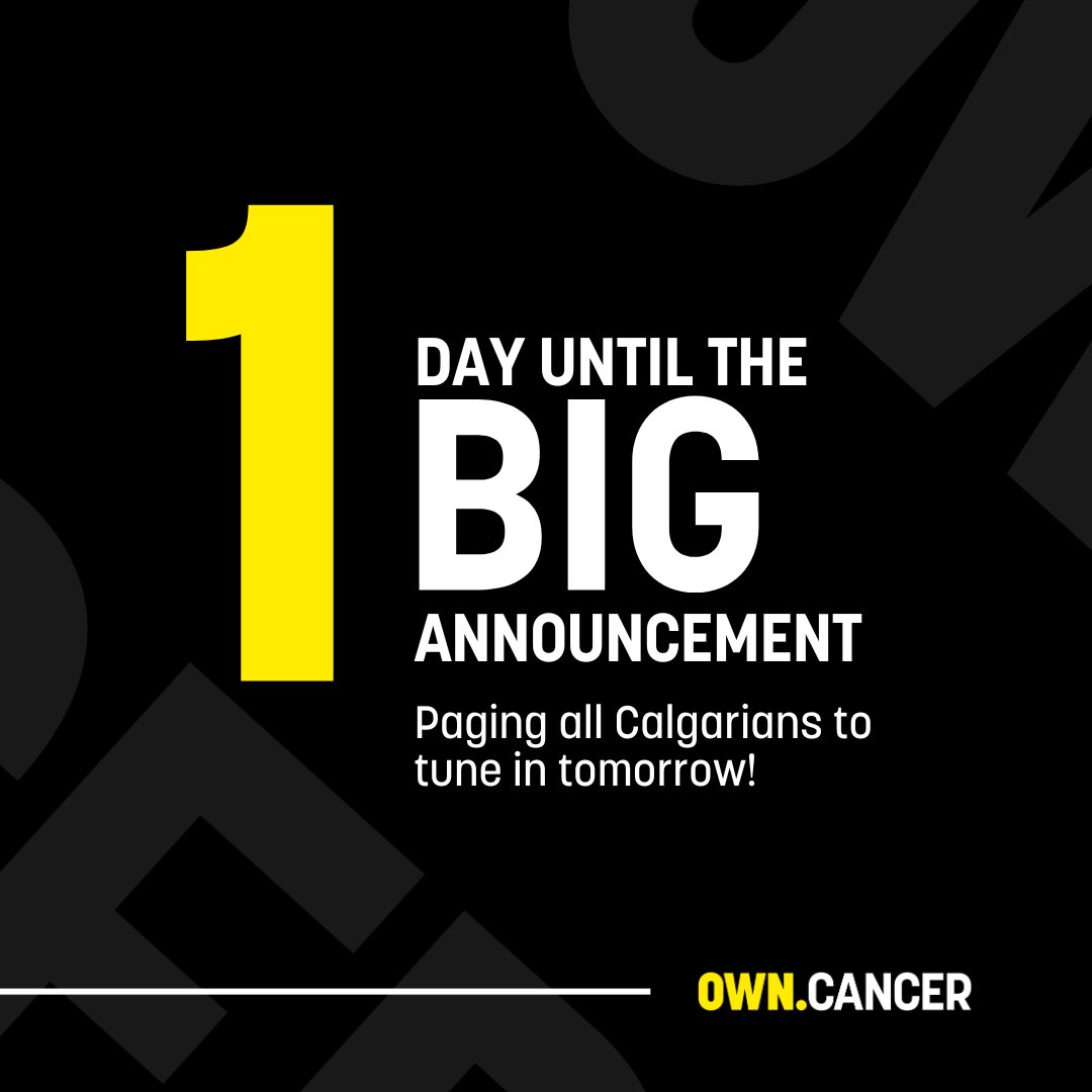 The wait will soon be over! Keep your eyes out tomorrow for exciting news on how you can make an impact on the Arthur J.E. Child Comprehensive Cancer Centre and shape the future of cancer care in Calgary. Tune in and together we will #OWNCANCER! #ArthurChild #Morethanabuilding