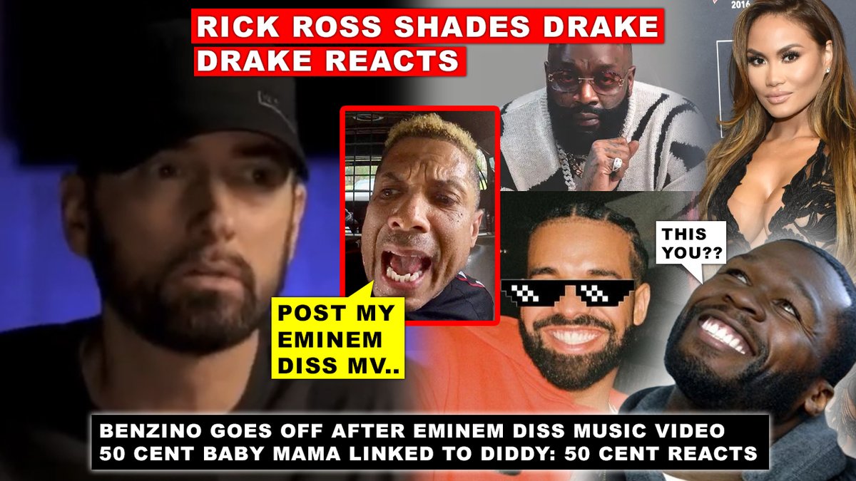 Benzino Goes Off After Eminem DISS Music Video: Heckles Detroit Rapper Lazarus For Promo😂 Rick Ross SHADES Drake: Drake Responds To 'Backstabbers' 👀. 50 Cent's Baby Mama Linked to Diddy In Court Docs: 50 Cent Reacts 😳. ⏩ youtu.be/N7YA_5dpHzw
