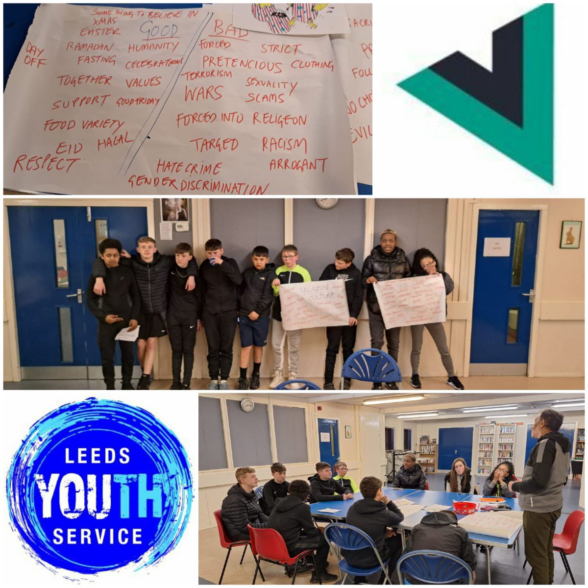 Great session last night Our #InnerEast @wy_vrp programme explored Religion, Culture and the links to self & community. Powerful to hear the #voice of local #YoungPeople & how this can shape values and choices #Youthwork #LeedsYouthService