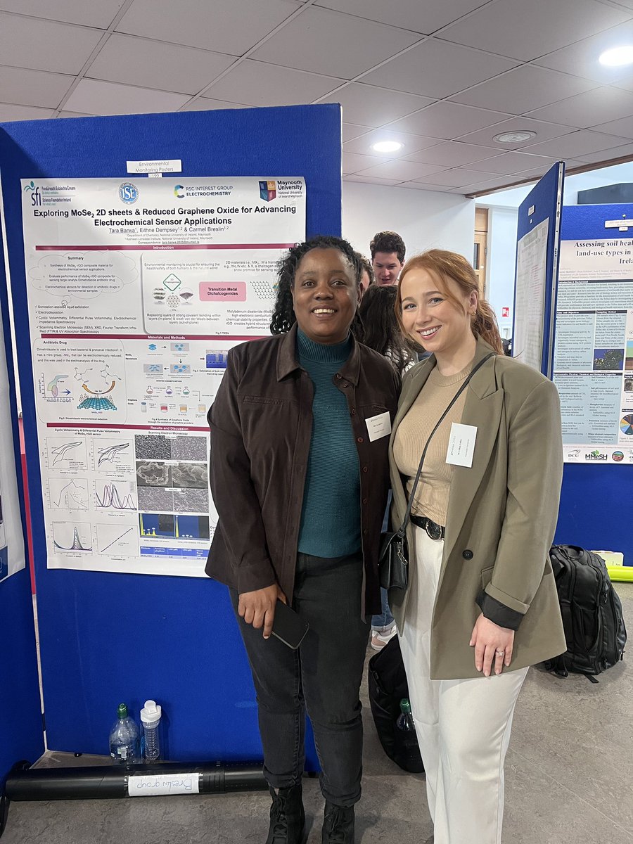 Had the opportunity to present our research at #Environ2024 this week.
I really enjoyed connecting with fellow environmentally focused researchers. 
Our work showcased the importance of electrochemistry in achieving net zero emissions 
#loveirishresearch #environ2024 #NetZero2050