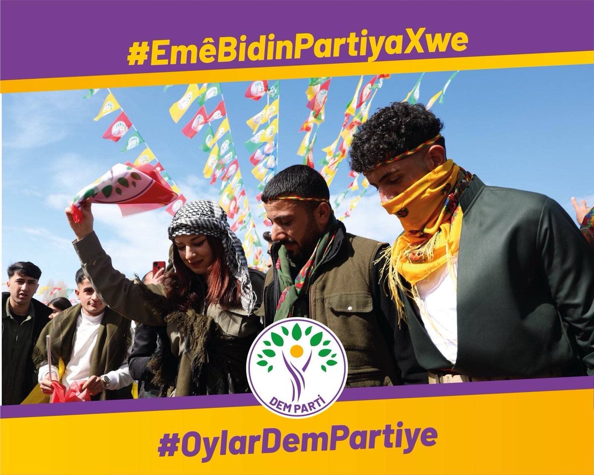 Em ê xwe û bajarê xwe bi rêve bibin, ji ber vê yekê em deng didin Dem partî'yê  

#RabeMuş