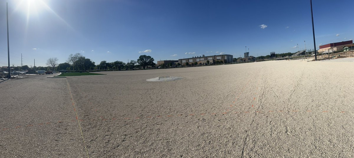 Nice panoramic view from @matbaseball2 home plate at 5:30