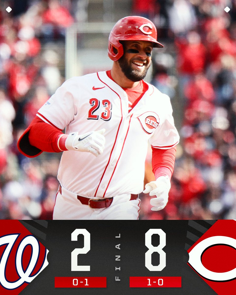 The <a href="/Reds/">Cincinnati Reds</a> slug their way to an #OpeningDay victory!