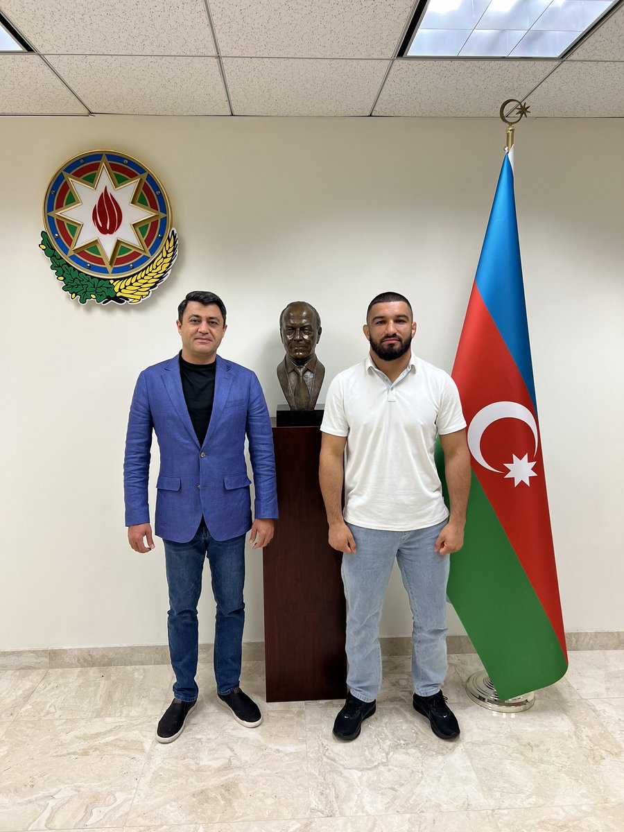 It was a pleasure to host @azconsulatela Mirali Huseynov, a professional MMA fighter whose skill is undeniable. Looking forward to seeing him debut at #UFC soon. @danawhite and @ufc, here's a talent not to be missed!