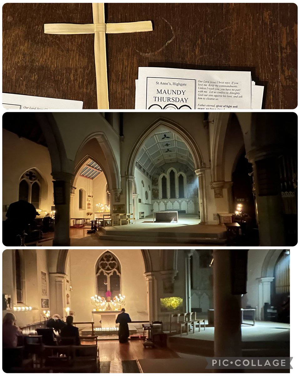 Stunning Maundy Thursday plainchant Eucharist at our church tonight ✝️ 🎶 with candle-lit vigil to remember the betrayal in the garden of Gethsemane. A service that Christians from 4thC Holy Land would recognise 1600yrs on. 🙏