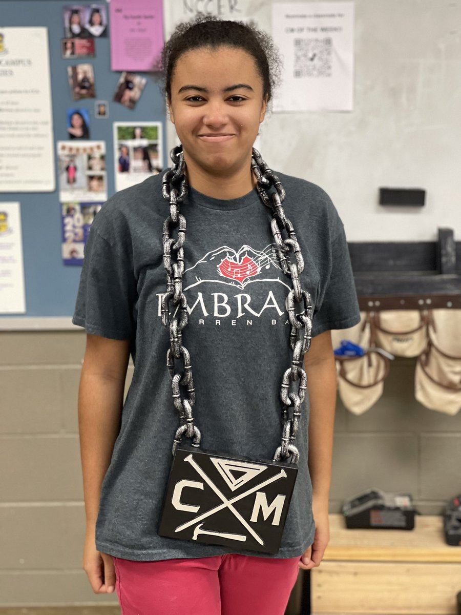 Elayah Davis is our CM of the week. “She is hardworking, a great listener and she has really blossomed and shown growth!” Love that the kids see all this! @NISDCCA