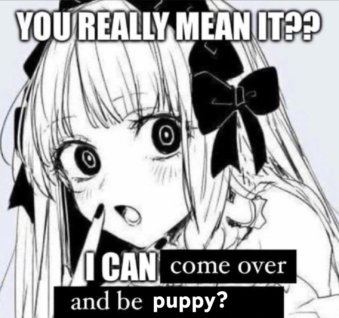 NebbiePup's tweet photo. really? I can be puppy with you? https://t.co/uGUO73T0xy