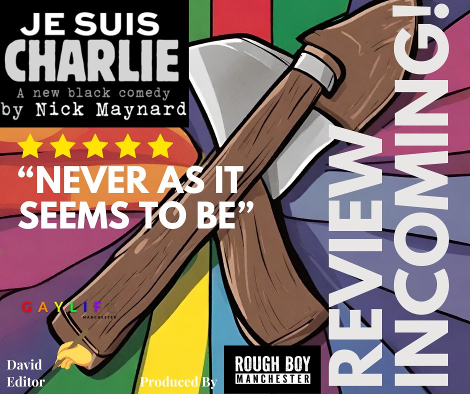 Just went to see the first night of Je suis Charlie <a href="/53two/">53two</a>  a production by <a href="/roughboymcr/">Rough Boy MCR</a>.