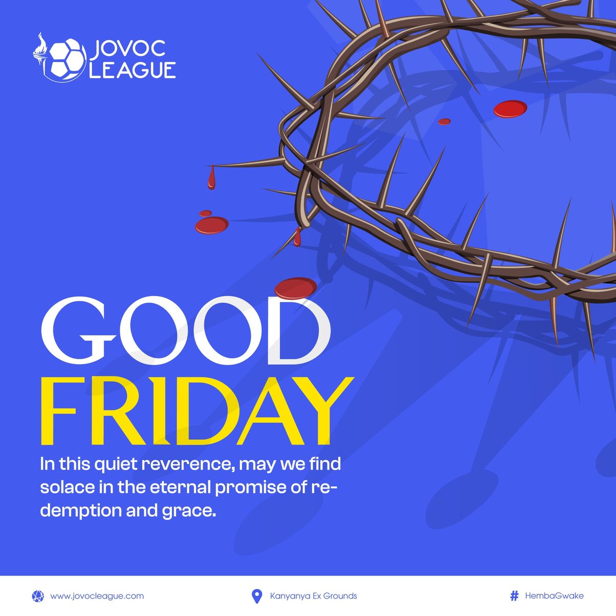 Join the Jovoc League in honoring the solemnity and significance of Good Friday. Together, let's pause, reflect, and embrace the essence of renewal and faith. #JovocLeague #GoodFriday24
