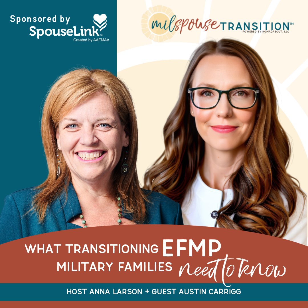 Join us on April 4th at 2:00 PM EST on LinkedIn, Facebook, or YouTube for a conversation hosted by MilSpouse Transition as we discuss EFMP services, resources, &amp; must-know topics for military families transitioning out of active duty. Learn more at: milspousetransition.com