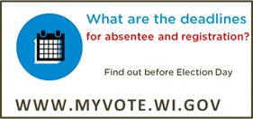 Are you prepared for the April 2 Spring Election? Register early if you can, either at your local clerk’s office by March 29 or at the polls on Election Day. Confirm your registration at MyVote.wi.gov.